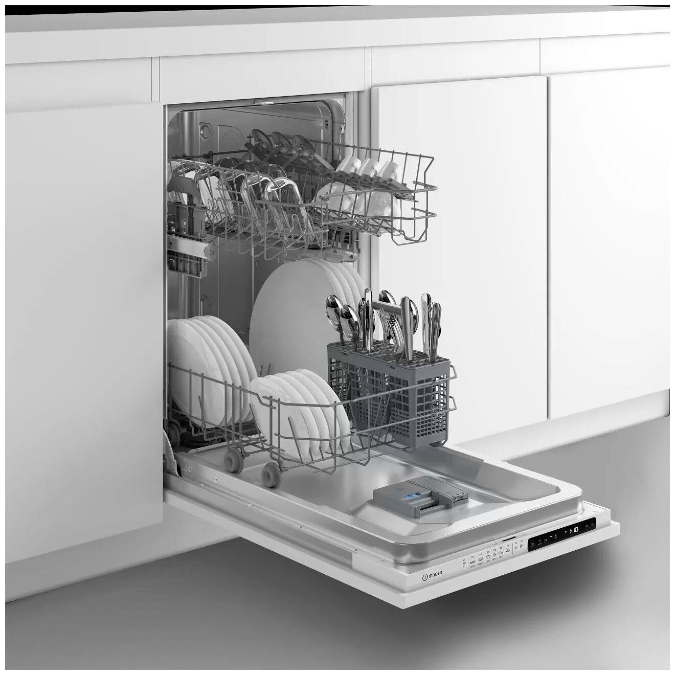 Посудомоечная машина встраив. Indesit DIS 1C69 B 1900Вт узкая