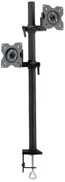 Кронштейн для мониторов ЖК Kromax OFFICE-5 серый 15"-32" макс.12кг настольный поворот и наклон