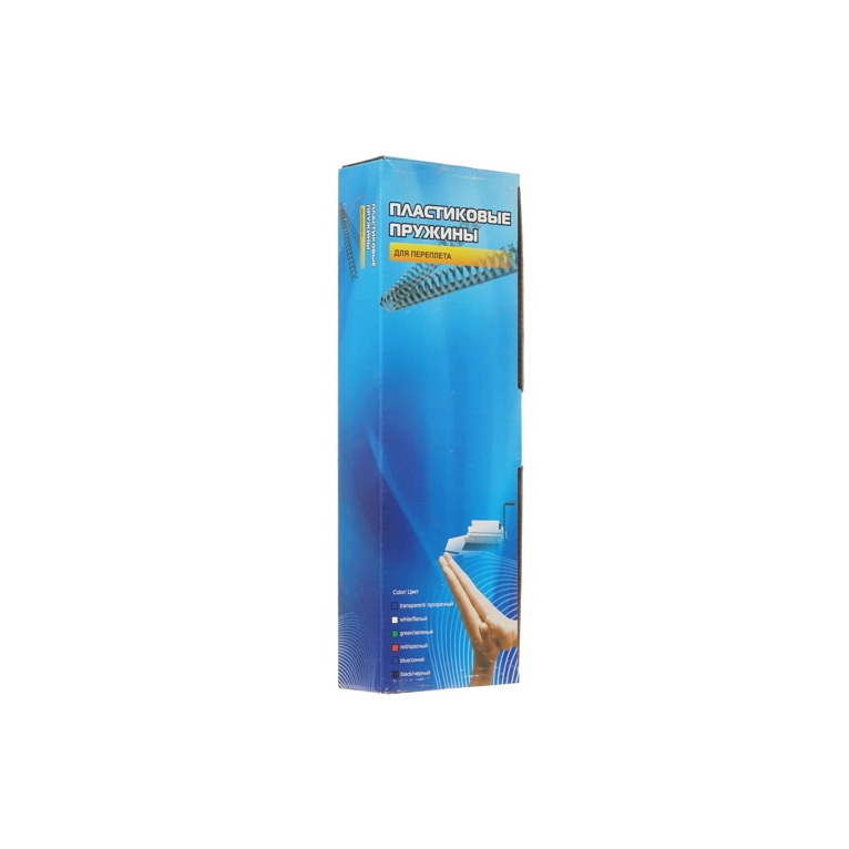 Пружины для переплета пластиковые Office Kit d=6мм 16-30лист A4 черный (100шт) BP2000