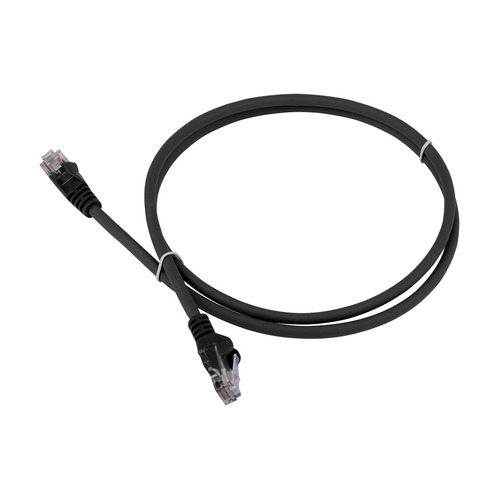 Патч-корд Lanmaster LAN-PC45/U5E-5.0-BK UTP RJ-45 вил.-вилка RJ-45 кат.5E 5м черный LSZH (уп.:1шт)