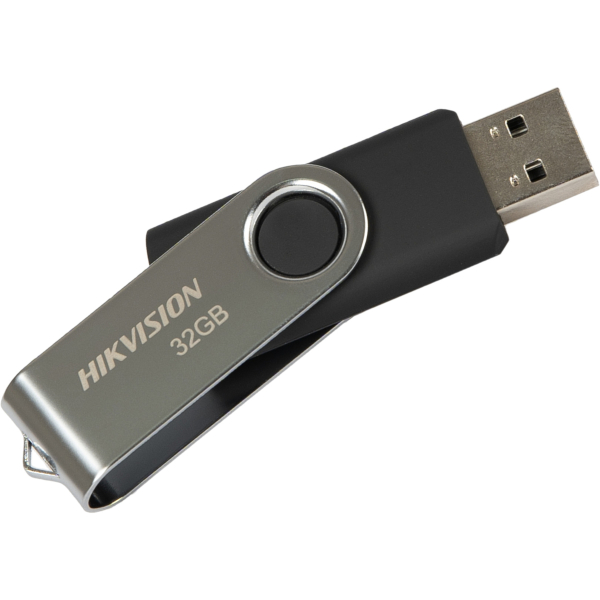 Флеш Диск Hikvision 32GB M200S HS-USB-M200S 32G USB2.0 черный