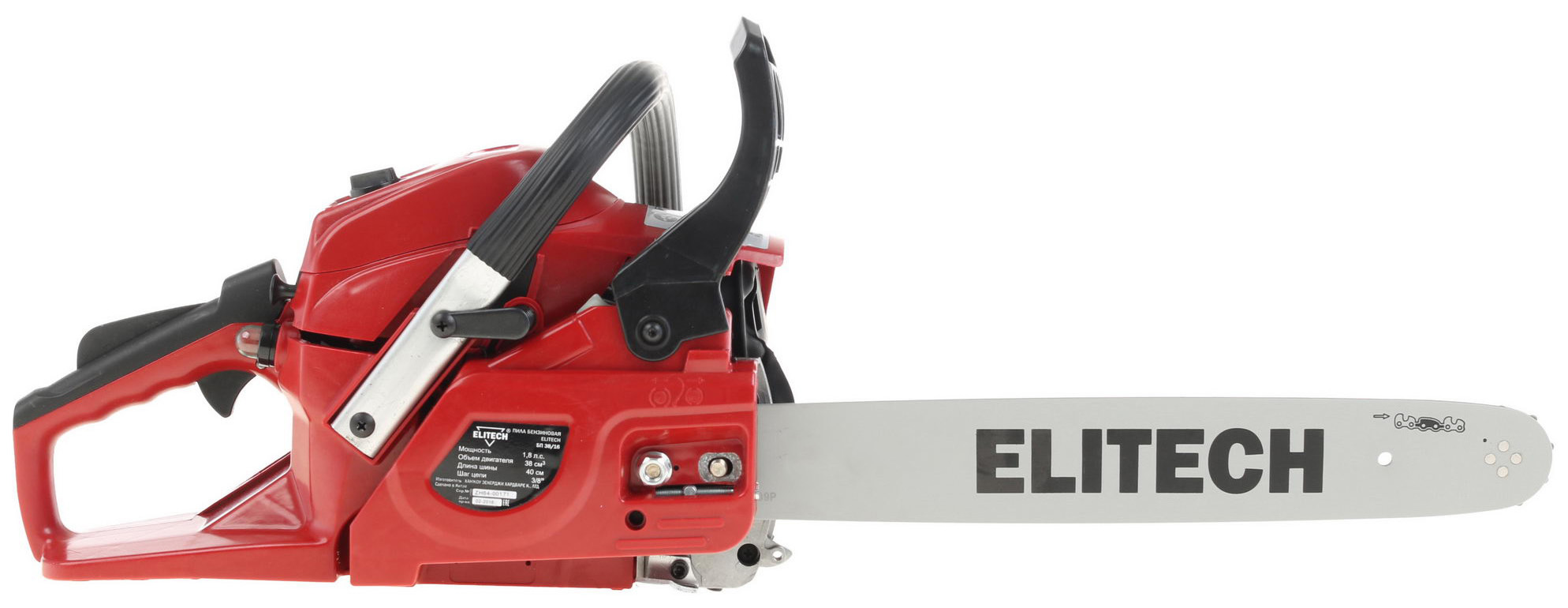 Бензопила Elitech БП 45/16 2.4л.с. дл.шины:16" (40cm) (181835)