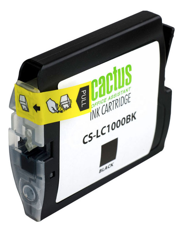 Картридж струйный Cactus CS-LC1000BK черный (22.6мл) для Brother DCP 130C/330С/MFC-240C/5460CN