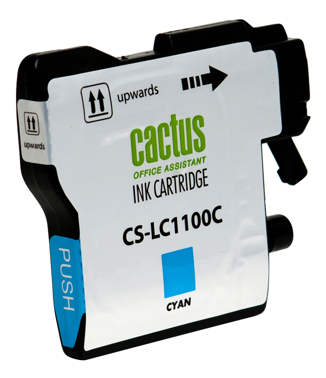 Картридж струйный Cactus CS-LC1100C голубой (16мл) для Brother DCP-385c/6690cw/MFC-990/5890/5895/649