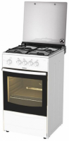 Плита Газовая Darina 1B GM 441 105 W белый/черный (стеклянная крышка) реш.сталь