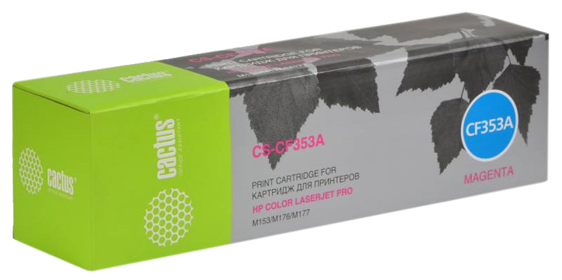Картридж лазерный Cactus CS-CF353A CF353A пурпурный (1000стр.) для HP M176/M177