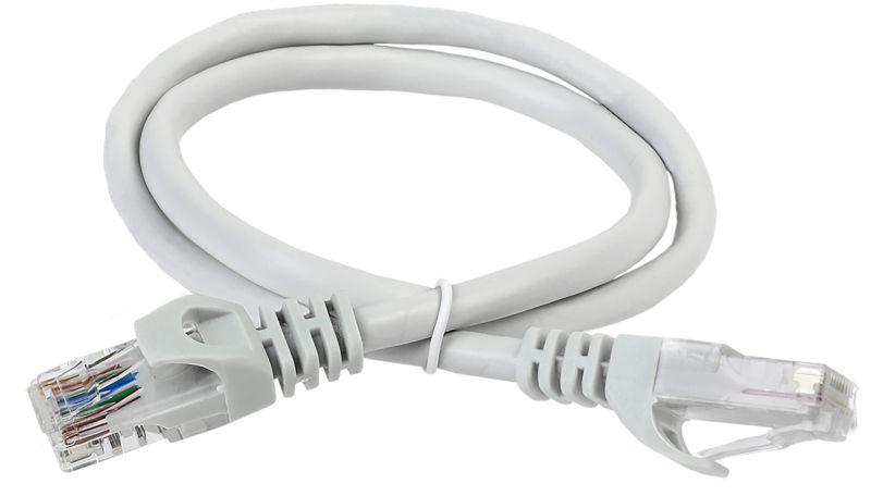 Патч-корд ITK PC01-C5EU-1M UTP RJ-45 вил.-вилка RJ-45 кат.5E 1м серый ПВХ (уп.:1шт)