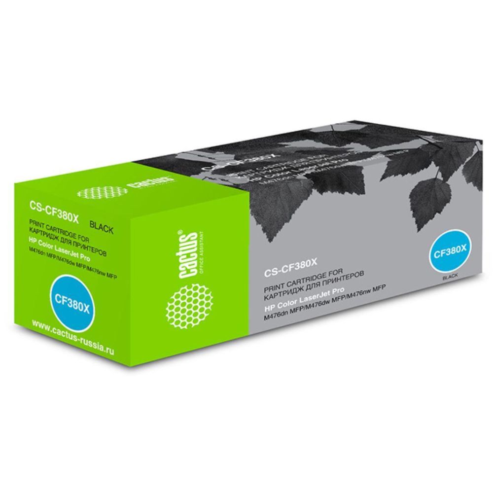 Картридж лазерный Cactus CS-CF380X CF380X черный (4400стр.) для HP LJ Pro M476dn/M476nw/M476dw