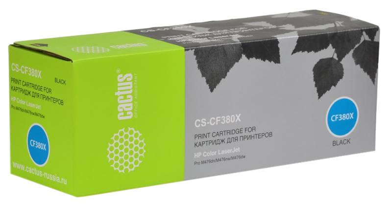Картридж лазерный Cactus CS-CF380X CF380X черный (4400стр.) для HP LJ Pro M476dn/M476nw/M476dw