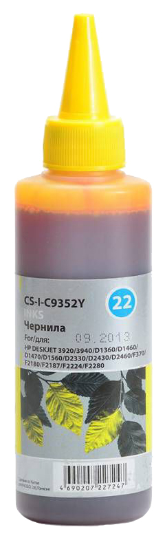 Чернила Cactus CS-I-EPT0924 желтый 100мл для Epson St C91/CX4300/T26/T27/TX106/TX109