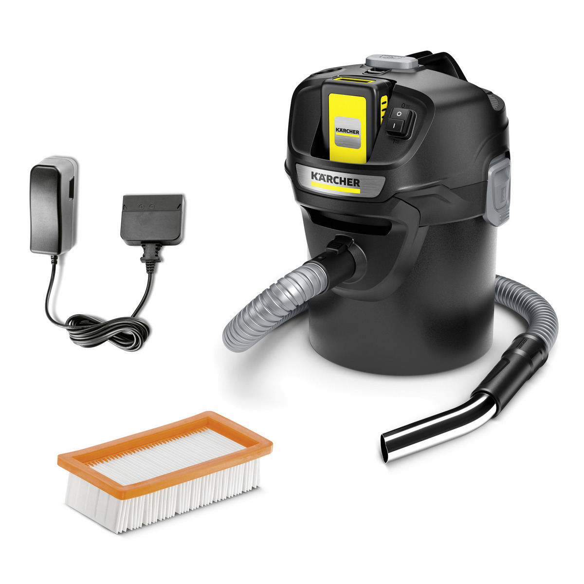 Строительный пылесос Karcher AD 2 Battery Set *EU 230Вт (уборка: сухая) черный