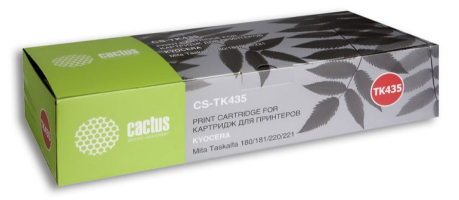 Картридж лазерный Cactus CS-TK435 TK-435 черный (15000стр.) для Kyocera Mita TASKalfa 180/181/220/22