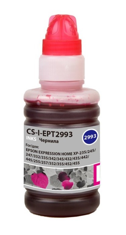 Чернила Cactus CS-I-EPT2993 пурпурный 100мл для Epson Expresion Home XP-235/332/335/432/435