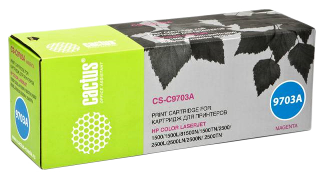Картридж лазерный Cactus CS-C9703A пурпурный (4000стр.) для HP CLJ 2550/1500/2500
