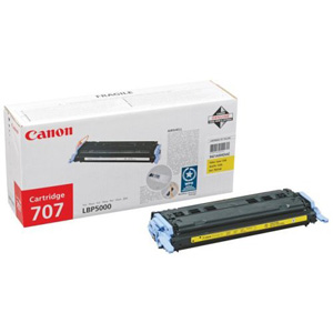 Картридж лазерный Canon 707Y 9421A004 желтый (2000стр.) для Canon LBP-5000/5100