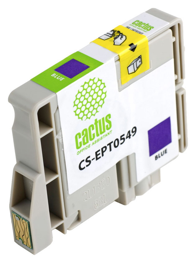 Картридж струйный Cactus CS-EPT0549 T0549 синий (16.2мл) для Epson Stylus Photo R800/R1800