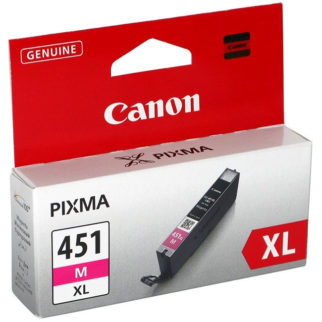 Картридж струйный Canon CLI-451XLM 6474B001 пурпурный для Canon Pixma iP7240/MG6340/MG5440