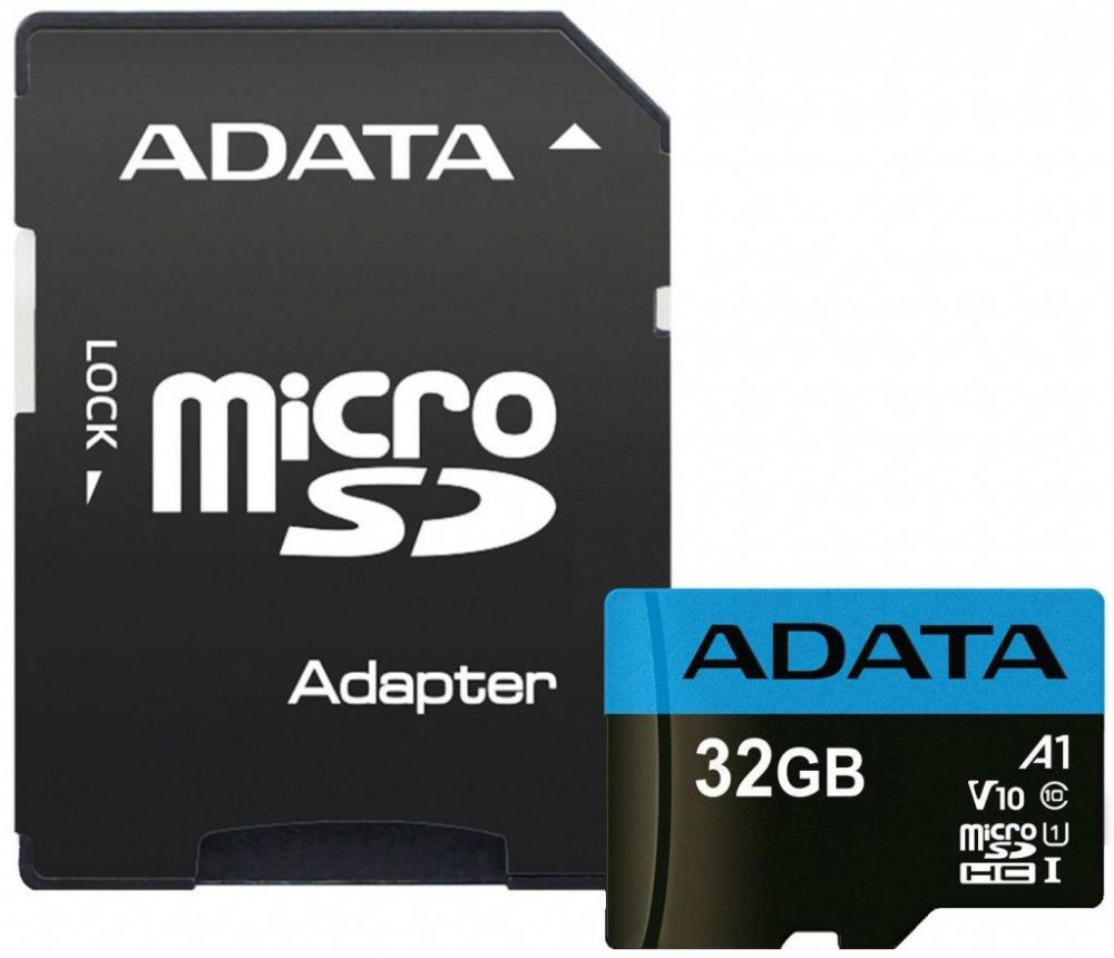 Флеш карта microSDXC 32GB A-Data AUSDH32GUICL10A1-RA1 Premier Pro + adapter