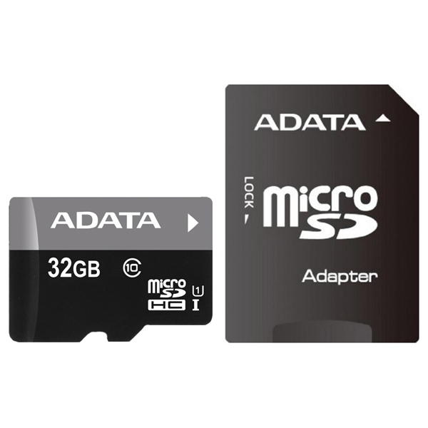 Флеш карта microSDXC 32GB A-Data AUSDH32GUICL10A1-RA1 Premier Pro + adapter