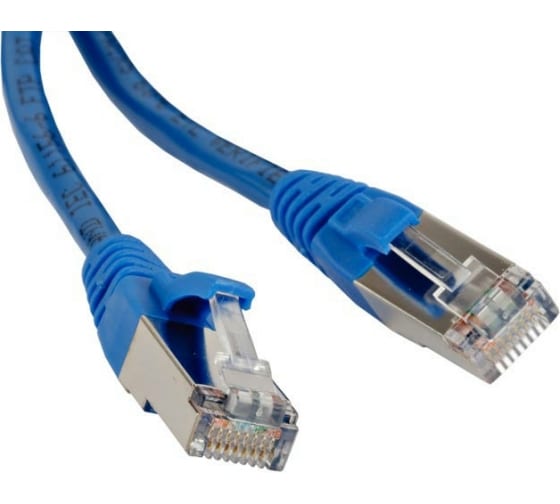 Патч-корд Lanmaster LAN-PC45/S5E-5.0-BL FTP RJ-45 вил.-вилка RJ-45 кат.5E 5м синий LSZH (уп.:1шт)