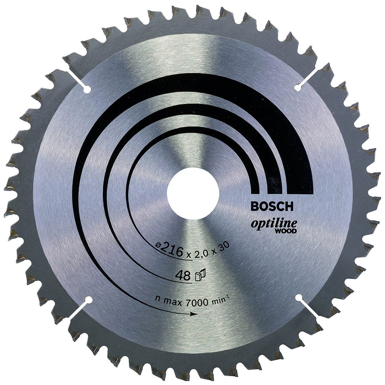 Диск пильный по дер. Bosch Standard (2608640432) d=216мм d(посад.)=30мм (циркулярные пилы) (упак.:1ш