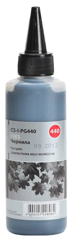 Чернила Cactus CS-I-PG440 черный пигментный 100мл для Canon Pixma MG2140/MG3140