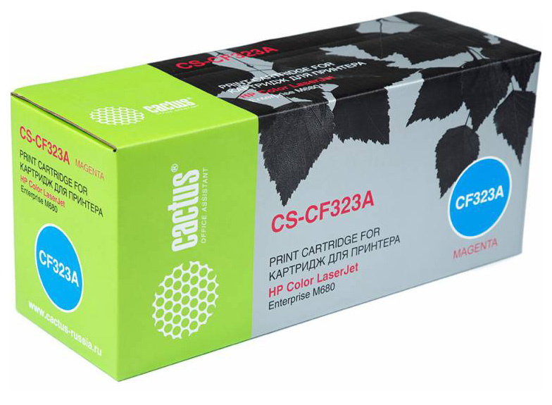 Картридж лазерный Cactus CS-CF323AR пурпурный (16500стр.) для HP CLJ Ent M680