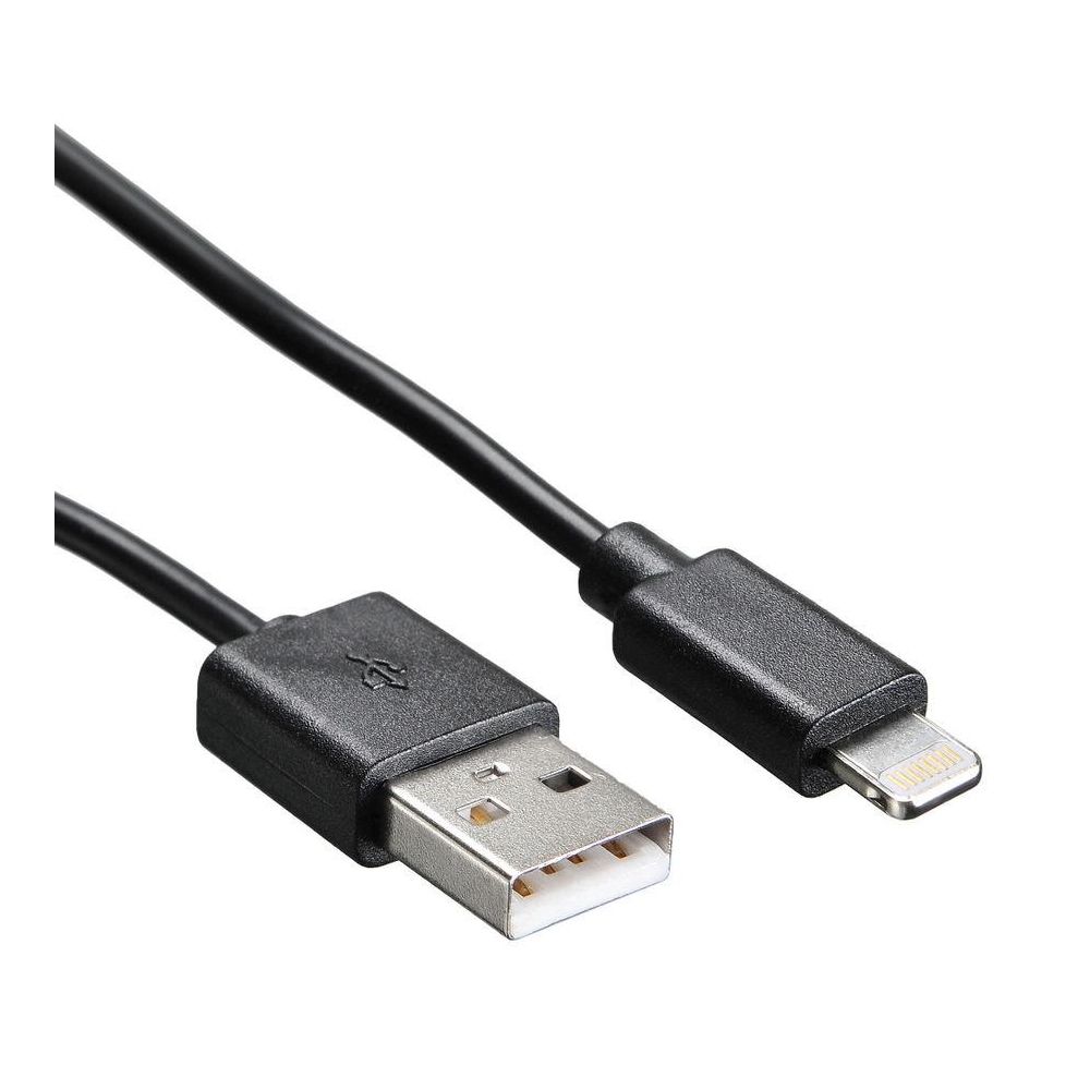 Кабель Buro USB-IP-1.2B2A USB (m)-Lightning (m) 1.2м черный