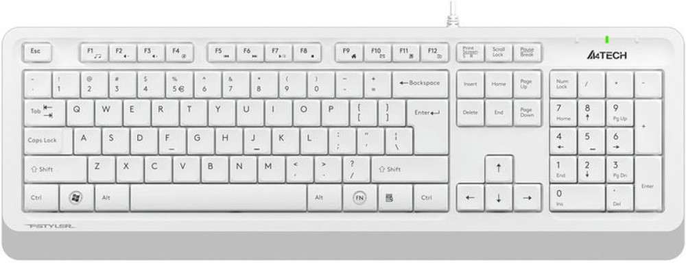 Клавиатура A4Tech Fstyler FK10 белый/серый USB