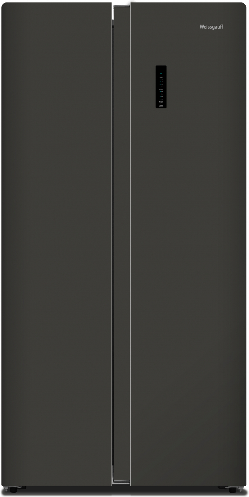 Холодильник Weissgauff WSBS 600 XB NoFrost Inverter 2-хкамерн. черная сталь