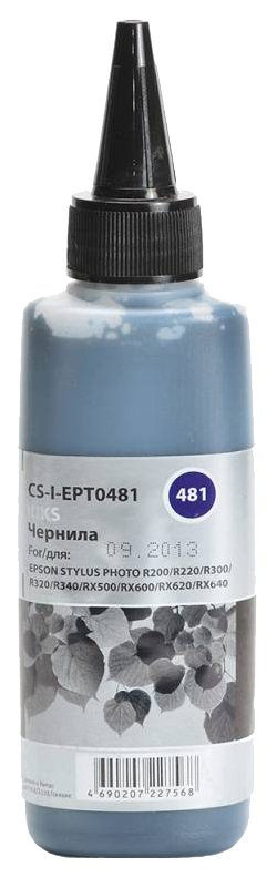 Чернила Cactus CS-I-EPT0481 черный 100мл для Epson StPh R200/R220/R300/R320/R340