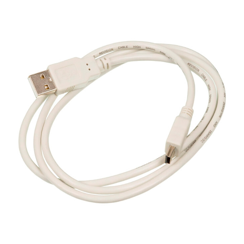 Кабель Ningbo USB A(m) mini USB B (m) 1.8м (USB2.0-M5P) серый