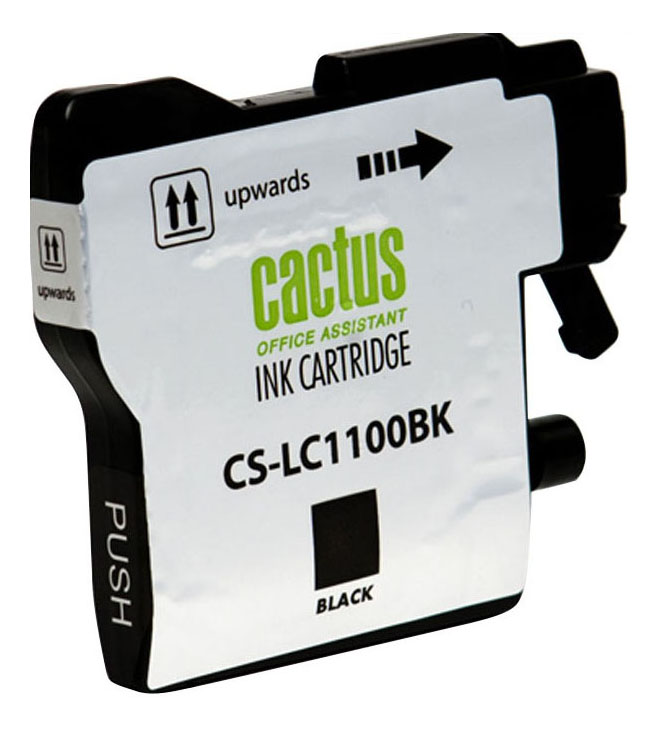 Картридж струйный Cactus CS-LC1100BK черный (16мл) для Brother DCP-385c/6690cw/MFC-990/5890/5895/649