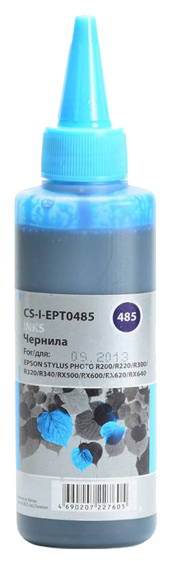Чернила Cactus CS-I-EPT0485 светло-голубой 100мл для Epson StPh R200/R220/R300/R320