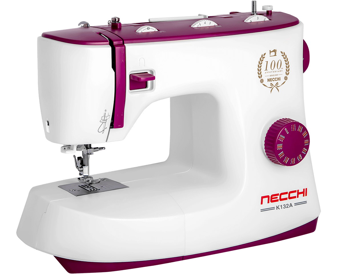 Швейная машина Necchi K132A белый/фиолетовый