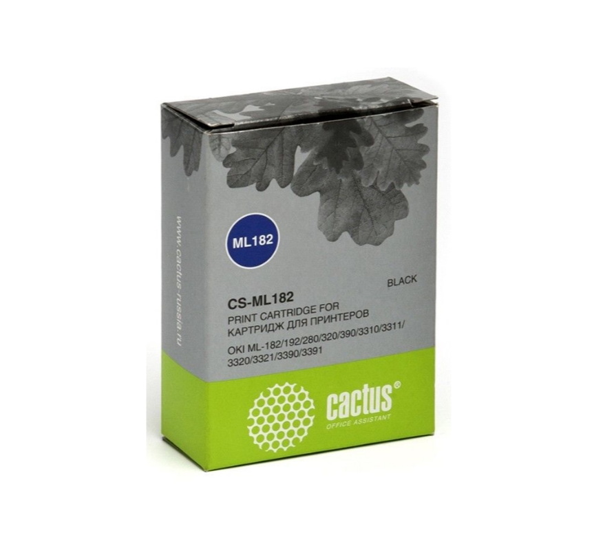 Картридж матричный Cactus CS-ML182 черный для Oki ML-182/192/280/320/390