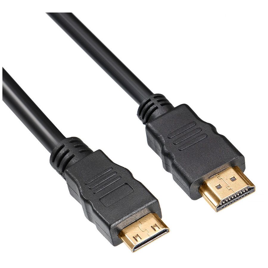 Кабель аудио-видео Buro mini-HDMI (m)/HDMI (m) 1.5м. черный (BHP-MINHDMI-1.5)