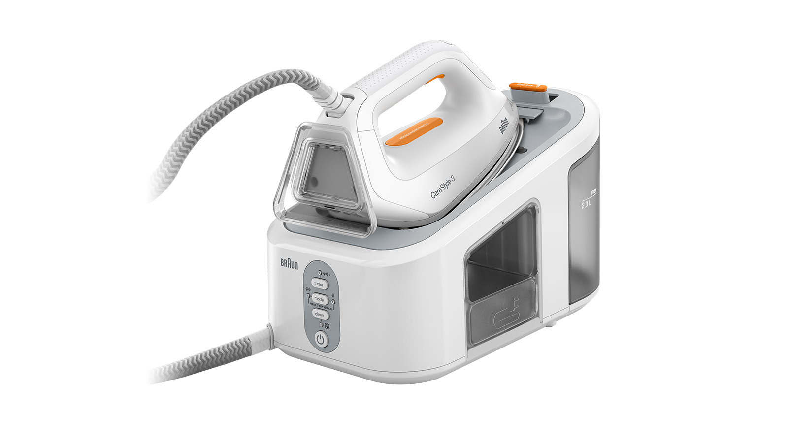 Парогенератор Braun IS3132WH 2400Вт белый/оранжевый