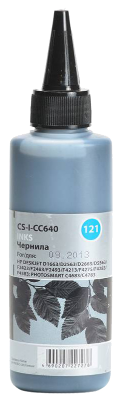 Чернила Cactus CS-I-CC640 черный 100мл для HP DJ D1663/D2563/D2663/PS C4683/C4783