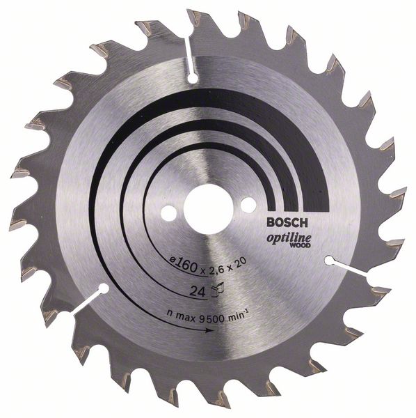 Диск пильный по дер. Bosch Standard (2608640596) d=160мм d(посад.)=30мм (циркулярные пилы) (упак.:1ш