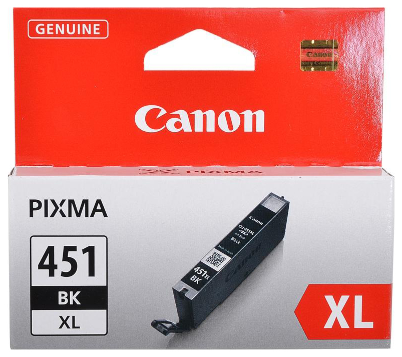 Картридж струйный Canon CLI-451XLBK 6472B001 черный для Canon Pixma iP7240/MG6340/MG5440
