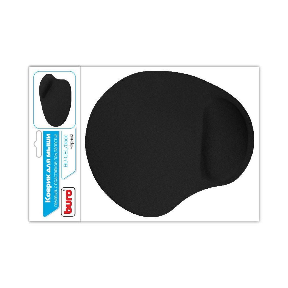 Коврик для мыши Buro BU-GEL Мини светло-зеленый 225x190x2мм (BU-GEL/GREEN)