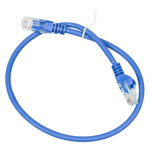 Патч-корд Lanmaster LAN-PC45/U5E-0.5-BL UTP RJ-45 вил.-вилка RJ-45 кат.5E 0.5м синий LSZH (уп.:1шт)