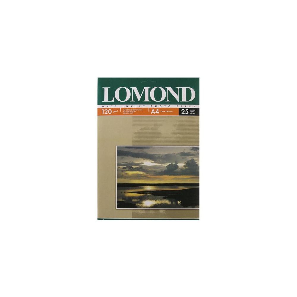Фотобумага Lomond 0102030 A4/120г/м2/25л./белый матовое для струйной печати