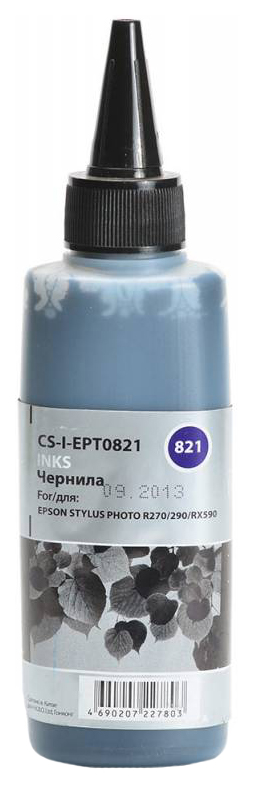 Чернила Cactus CS-I-EPT0821 черный 100мл для Epson StPh R270/290/RX590