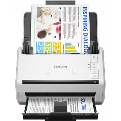 Сканер протяжный Epson WorkForce DS-530II (B11B261401/502) A4 белый/черный