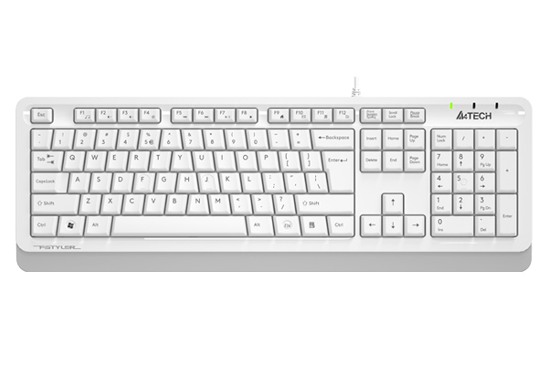 Клавиатура A4Tech Fstyler FKS10 белый/серый USB (FKS10 WHITE)