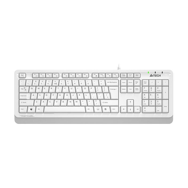 Клавиатура A4Tech Fstyler FKS10 белый/серый USB (FKS10 WHITE)