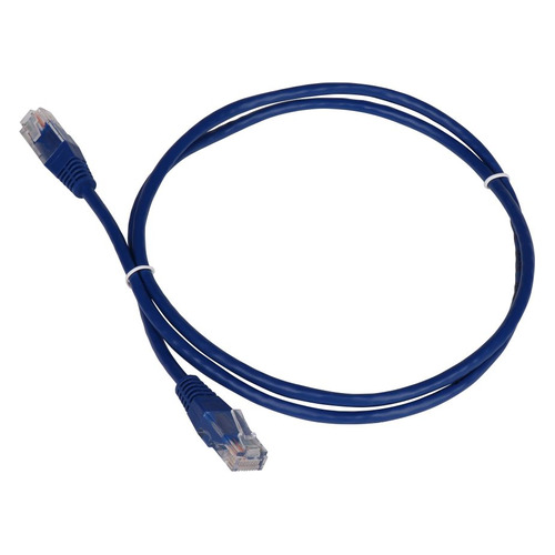Патч-корд Lanmaster TWT-45-45-0.5-BL UTP RJ-45 вил.-вилка RJ-45 кат.5E 0.5м синий ПВХ (уп.:1шт)
