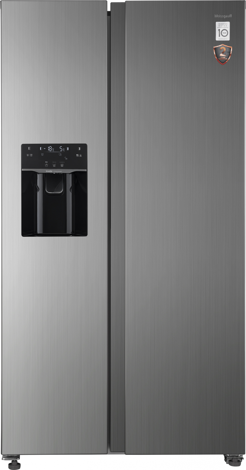 Холодильник Weissgauff Premium WSBS 695 NFX Inverter Ice Maker 2-хкамерн. нержавеющая сталь